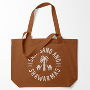 Market, beach bag - Salt, sand & shawarmas, Ochre