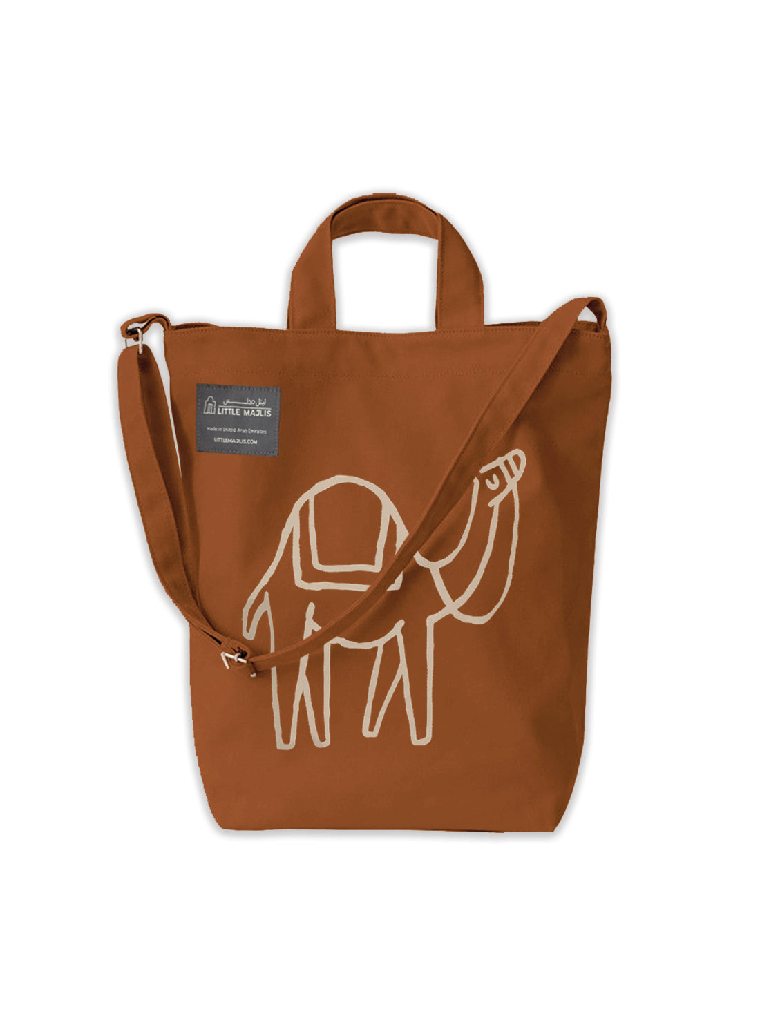 Shopping tote bag - Camel, ochre