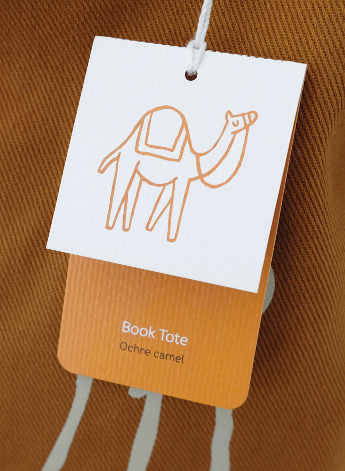 Shopping tote bag - Camel, ochre