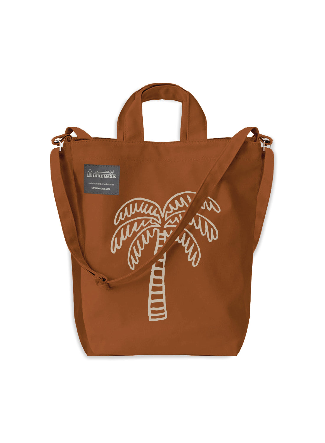 Shopping tote bag - Palm Tree, ochre