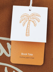 Shopping tote bag - Palm Tree, ochre