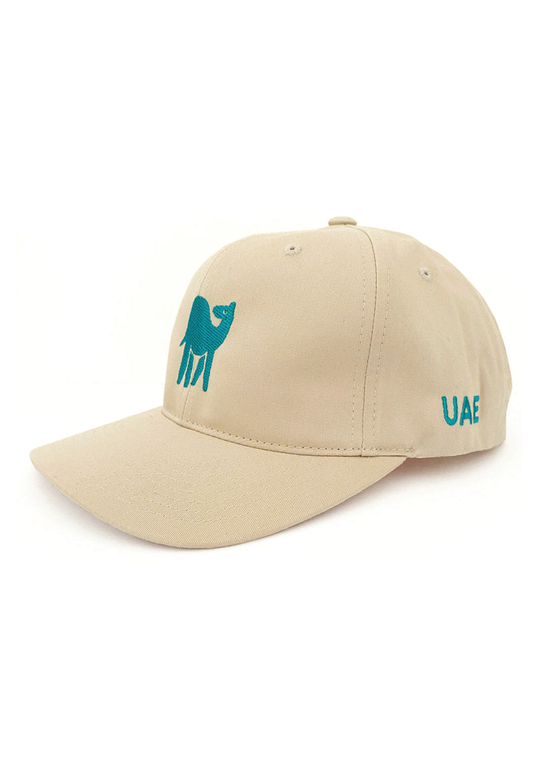 Cap, camel, teal