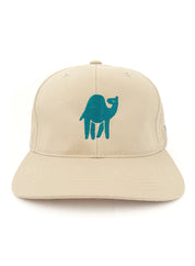 Cap, camel, teal