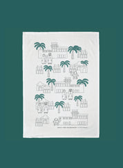 Cotton tea towel – Emirati neighborhood freej