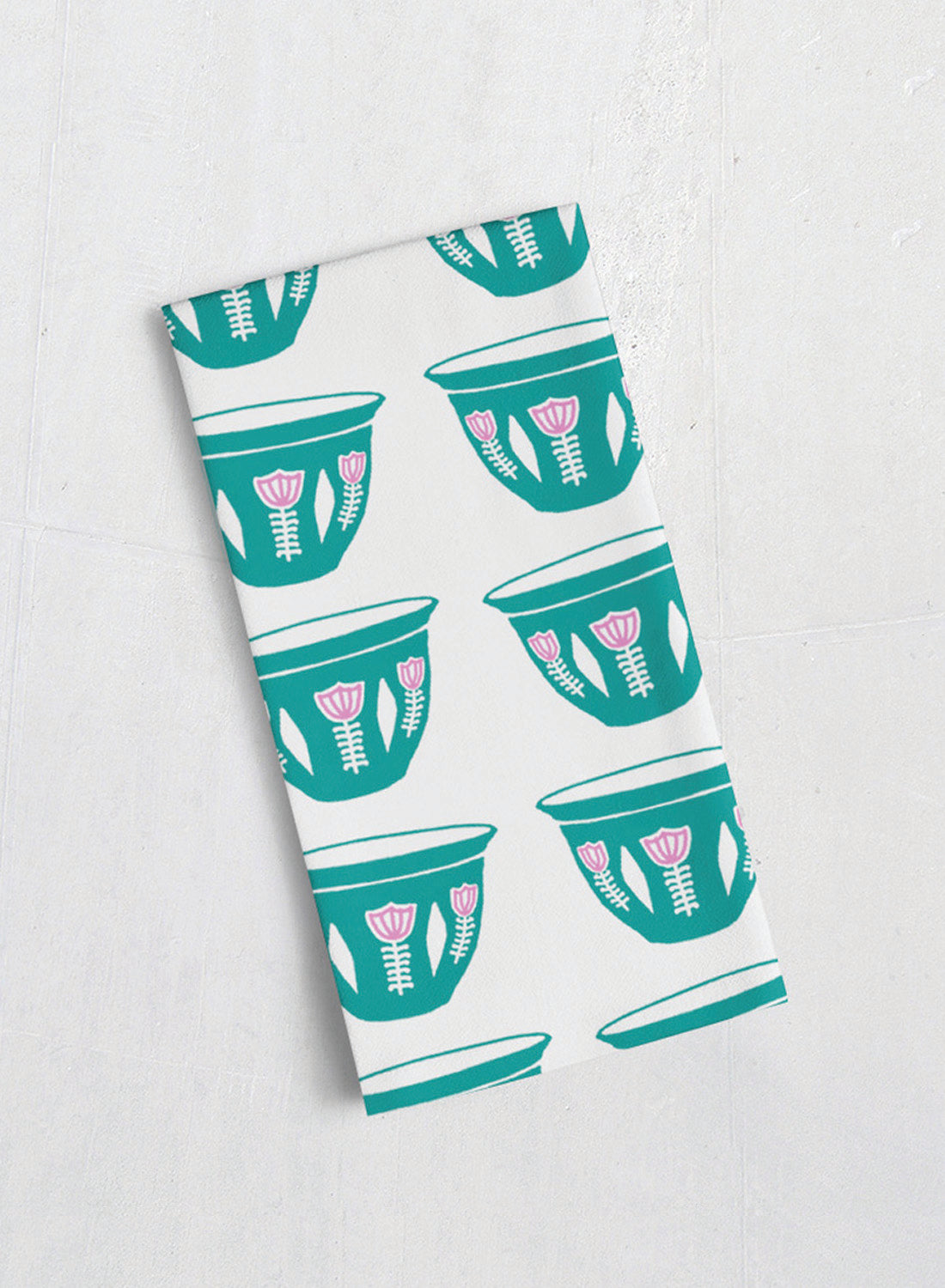 Cotton tea towel – Arabic coffee cup