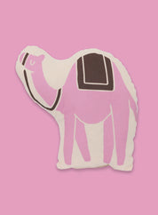 Character cushion - bedouin camel, pink