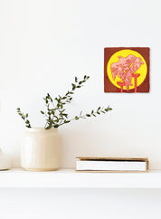 Art Tile, Falcons on a Wakir (perch)