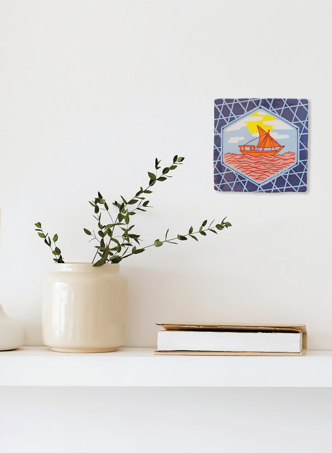 Art Tile, Dhow in the Sea