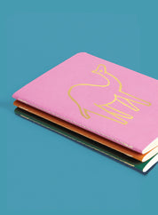 A6 notebook set of 3 – camel, gold mix