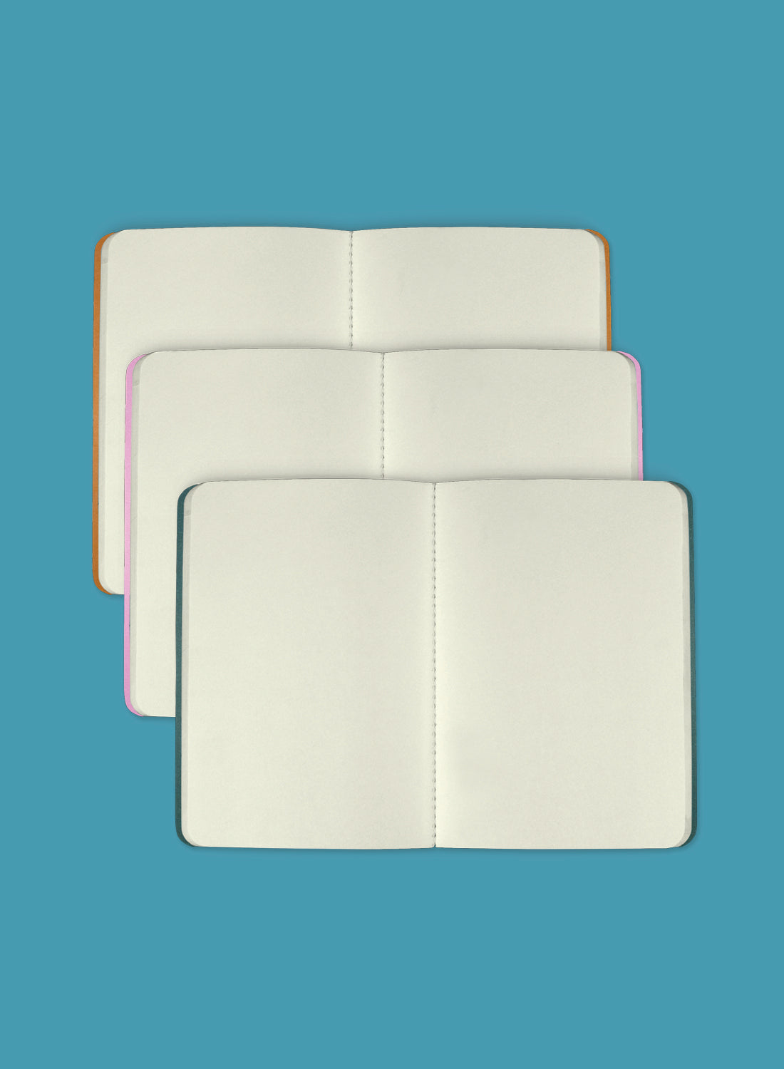 A6 notebook set of 3 – camel, gold mix