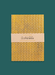 A5 notebook gatefold  – ghutra, gold