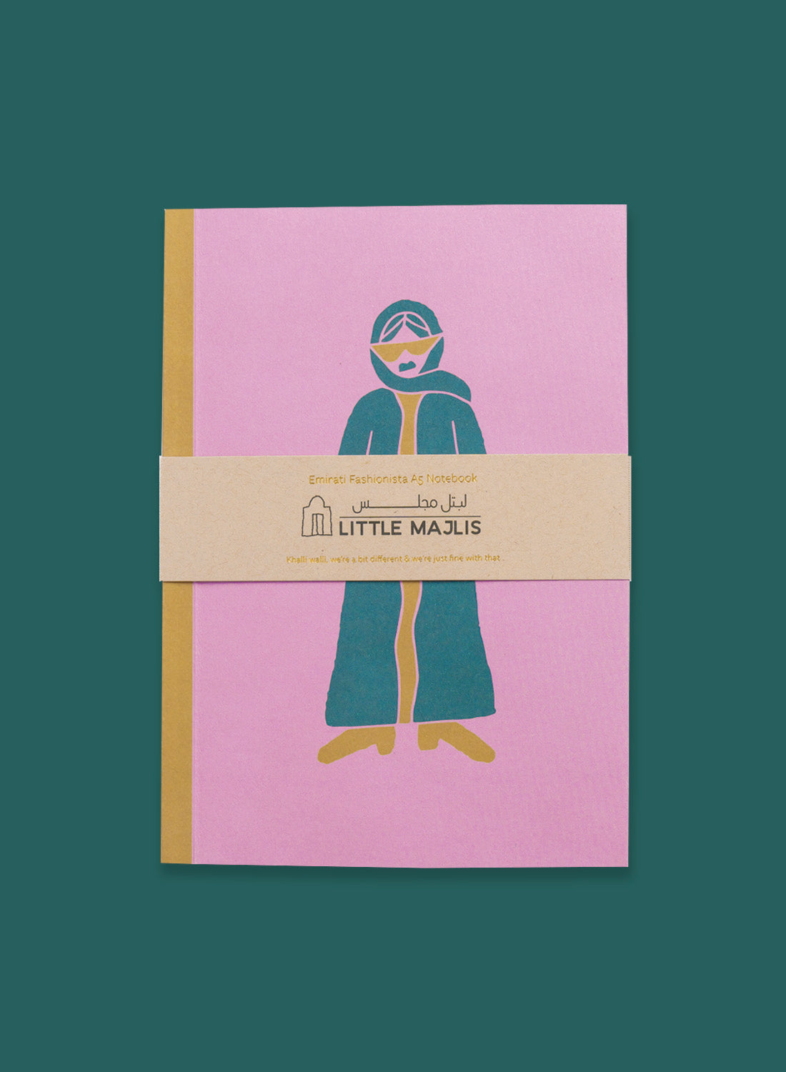 A5 notebook gatefold – Emirati fashionista