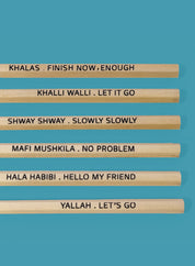 Pencil set of 6, Live like a local sayings