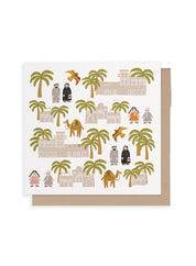 Greeting card - local icons