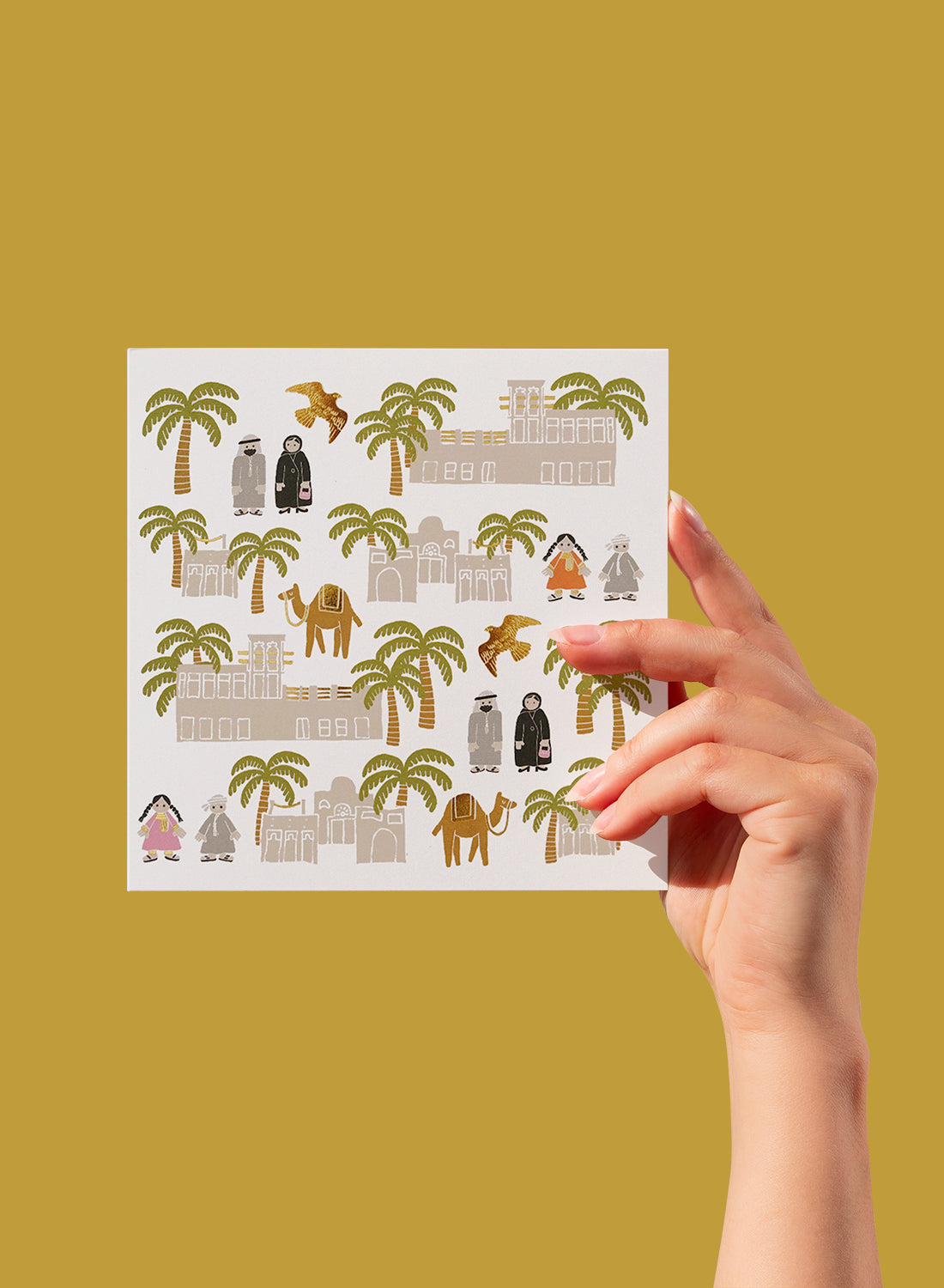 Greeting card - local icons