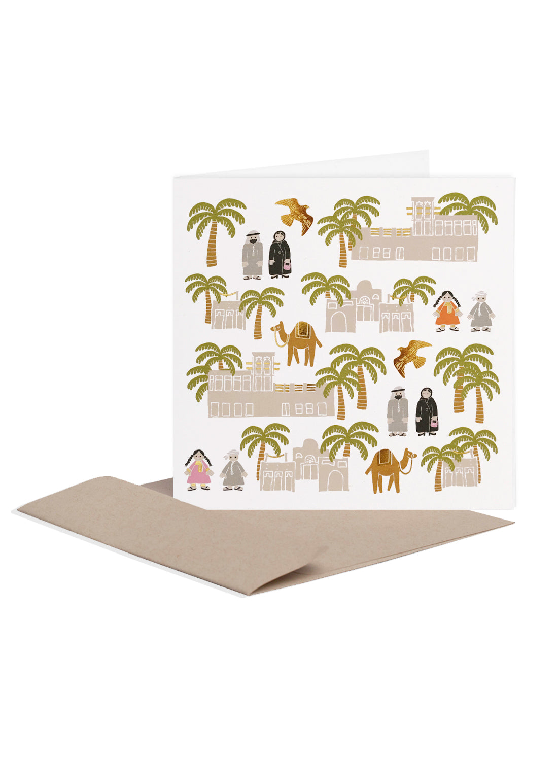 Greeting card - local icons