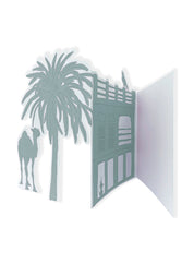 Greeting card - Emirati Freej, Blue