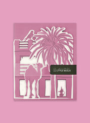 Greeting card - Emirati Freej, Pink