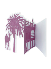 Greeting card - Emirati Freej, Pink