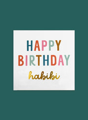 Greeting card – happy birthday habibi