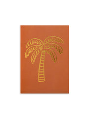 Postcard - Palm Tree, ochre (single or set)