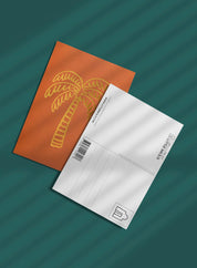 Postcard - Palm Tree, ochre (single or set)
