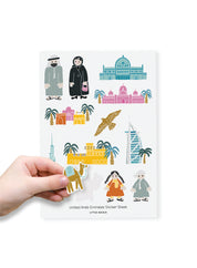 Sticker sheet, UAE icons