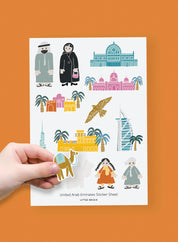 Sticker sheet, UAE icons
