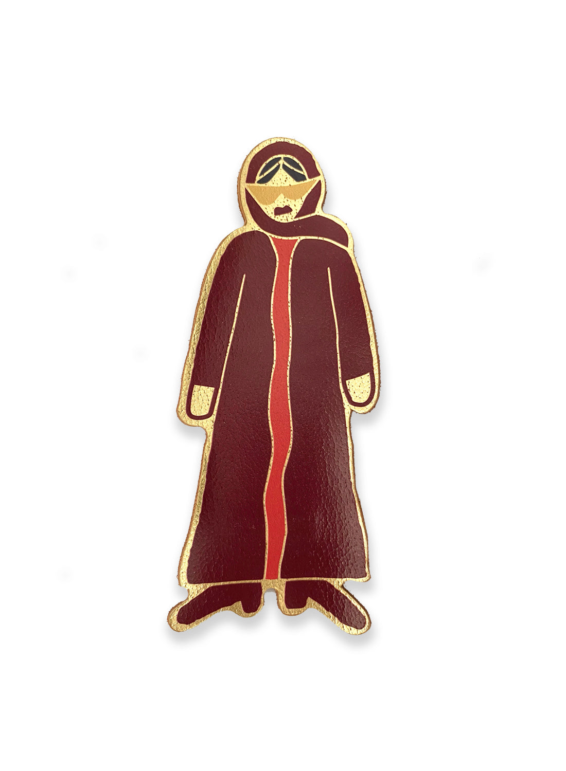 Camel leather bookmark - Emirati fashionista