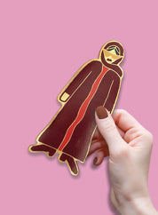 Camel leather bookmark - Emirati fashionista