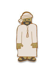 Camel leather bookmark - Emirati man
