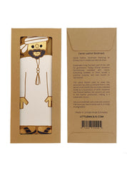Camel leather bookmark - Emirati man