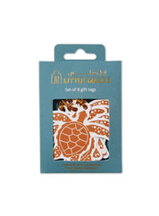 Gift tag set of 8, Hawksbill Turtles