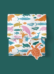 Gift tag set of 8, Hawksbill Turtles