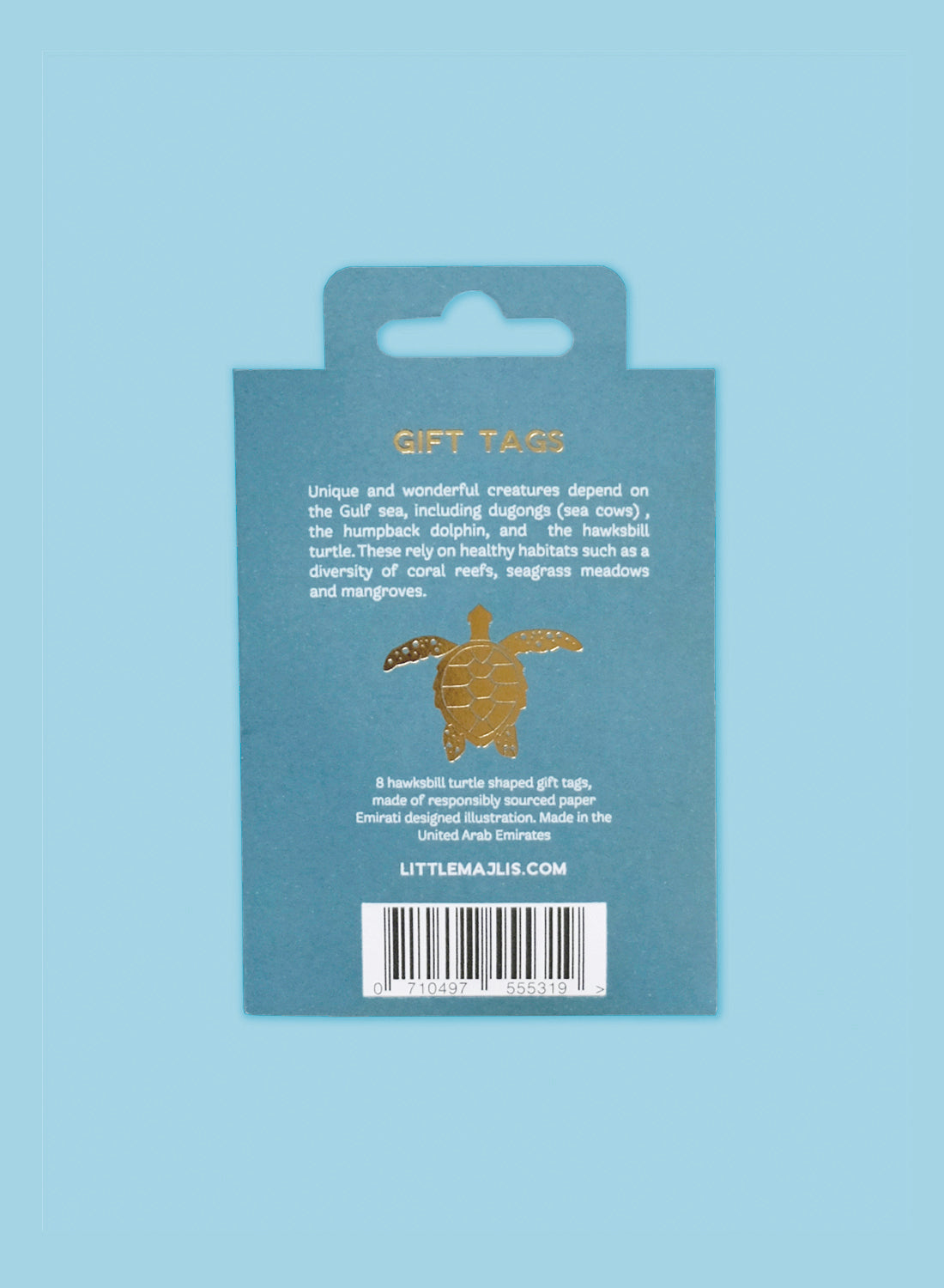 Gift tag set of 8, Hawksbill Turtles
