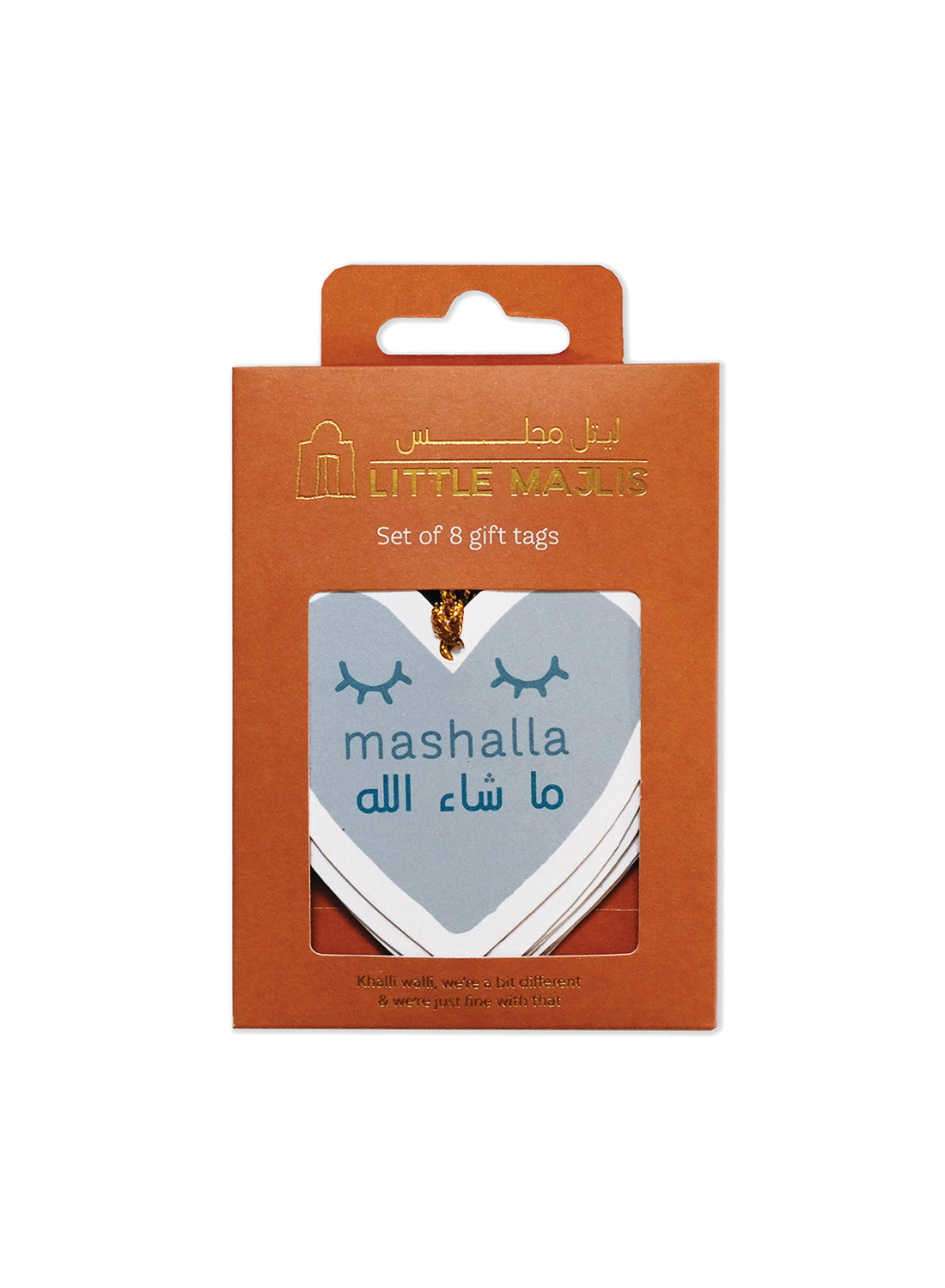 Gift tag set of 8, Hearts Mashalla
