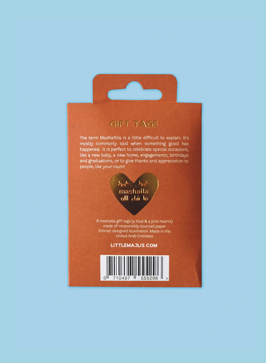 Gift tag set of 8, Hearts Mashalla