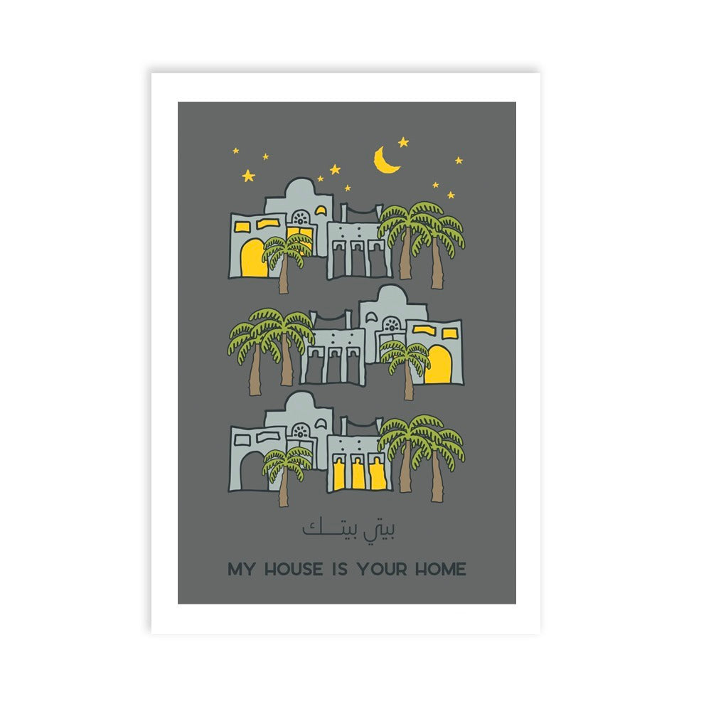 art print_my house is your home_1