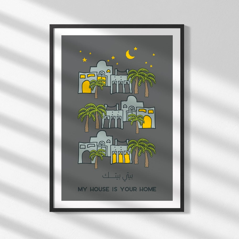 art print_my house is your home_2