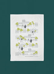 Cotton tea towel – Emirati neighborhood freej (Last chance!)