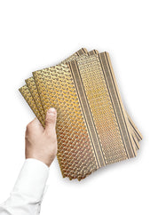 A5 notebook set of 3 - ghutra, gold