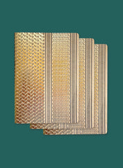 A5 notebook set of 3 - ghutra, gold