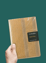 A5 notebook set of 3 - ghutra, gold