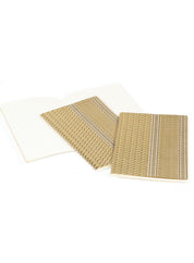A5 notebook set of 3 - ghutra, gold