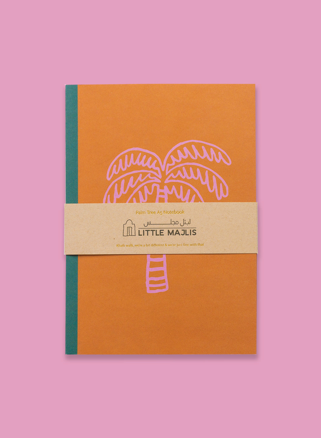 A5 notebook gatefold –  Palm tree