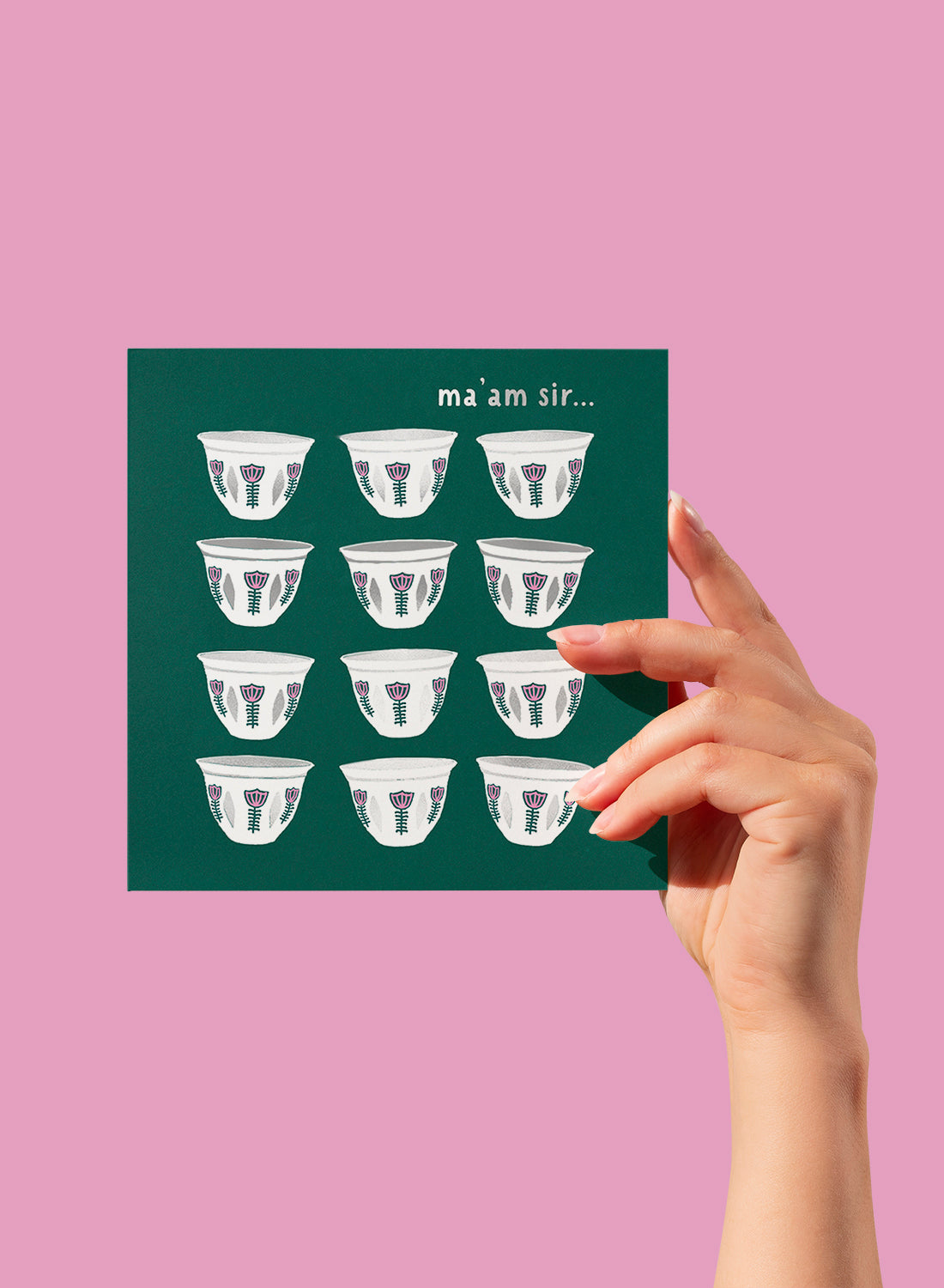 Greeting card – ma'am sir