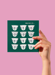 Greeting card – ma'am sir