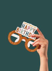 Greeting card –  Happy Birthday Glasses