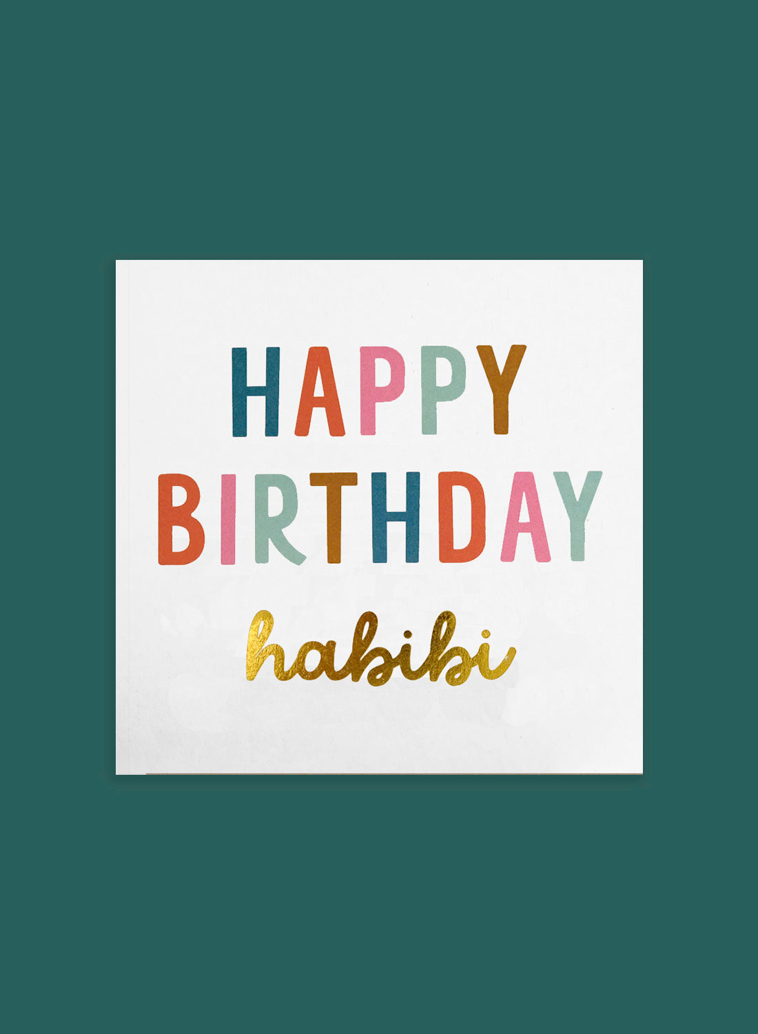 Greeting card – happy birthday habibi