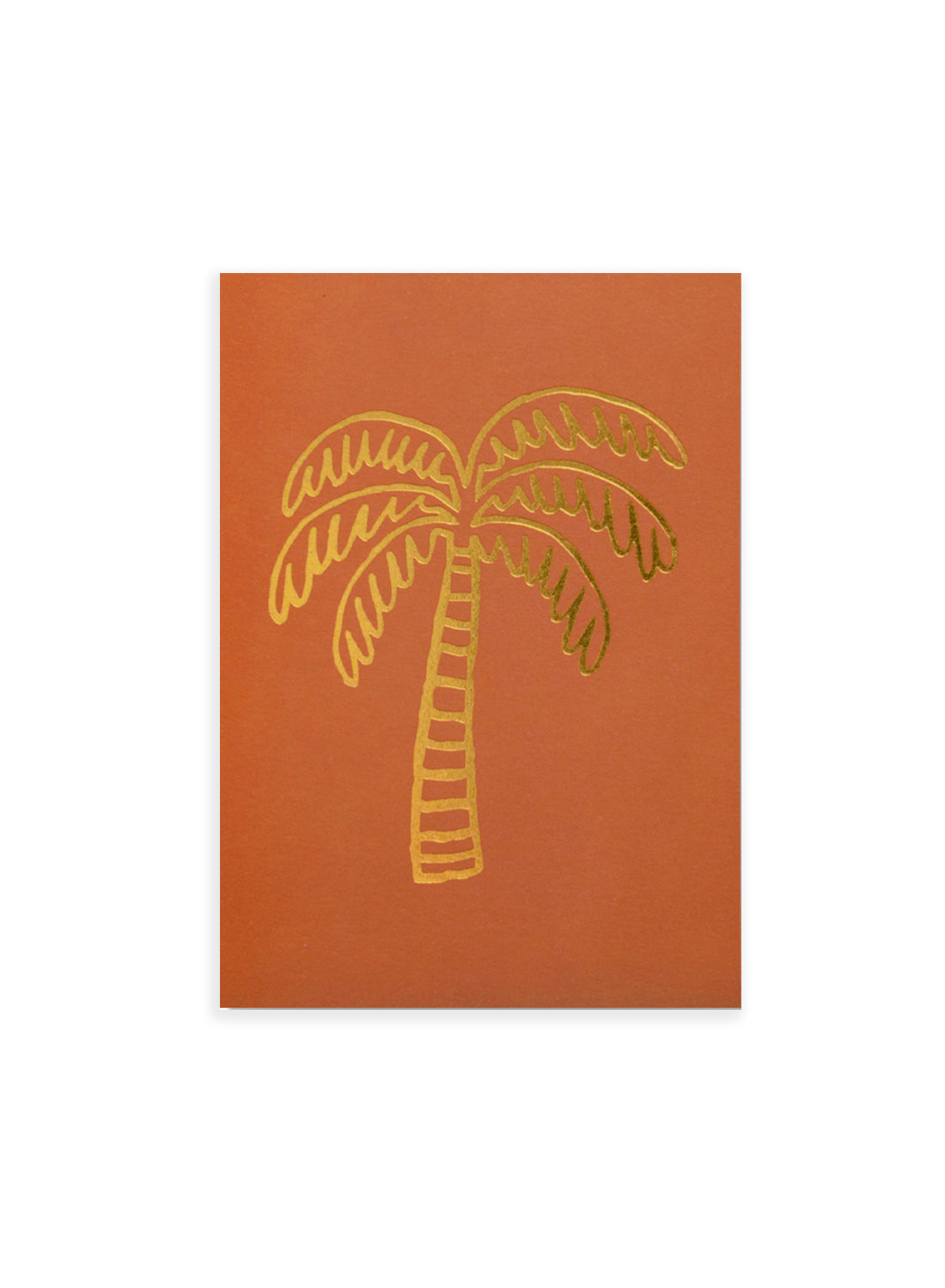 Postcard - Palm Tree, ochre (single or set)